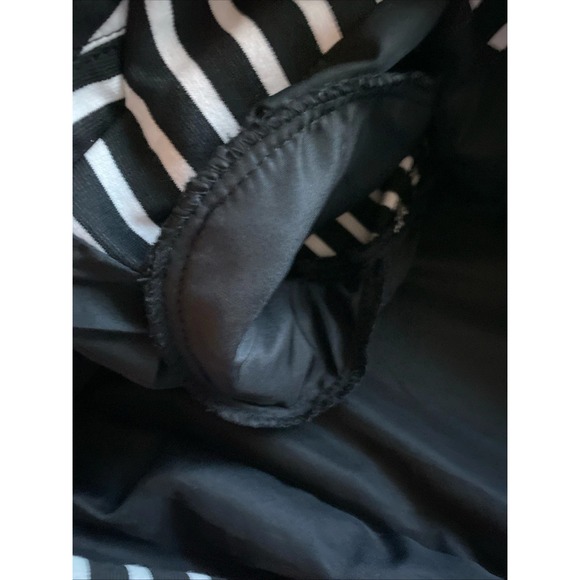 Mossimo Blazer M Womens Black White Striped Business Career Office Jacket Preppy - Picture 6 of 12